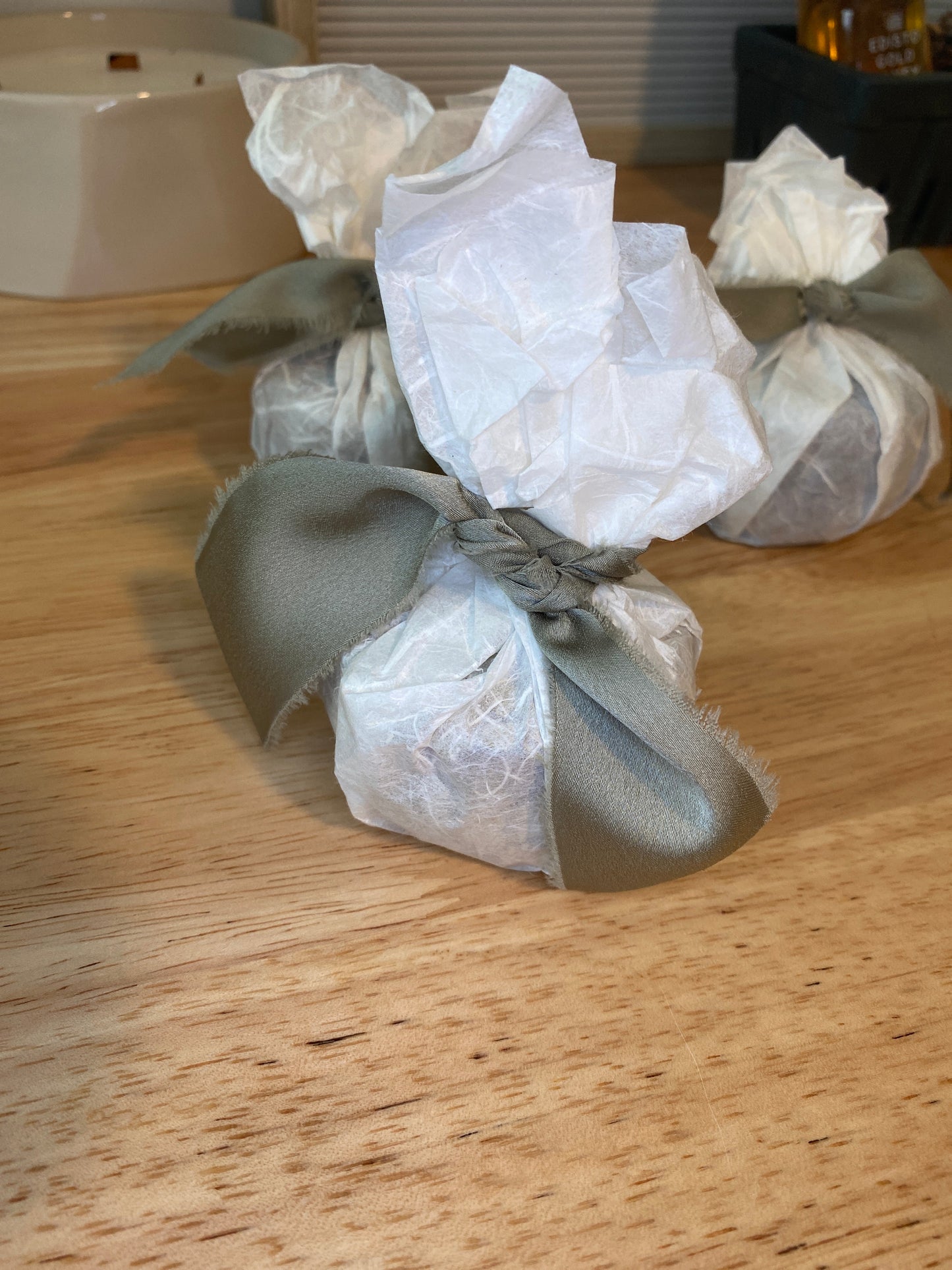 Wrapped Tin Candle