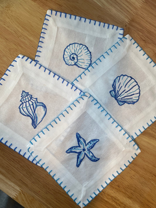 Coastal Cocktail Napkin — Set of 2