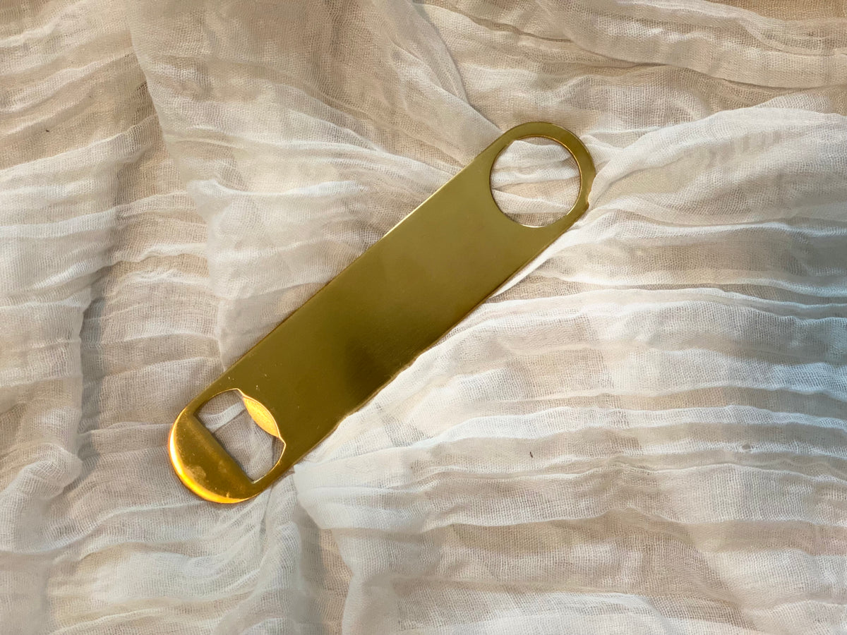 Gold Bar Blade Bottle Opener