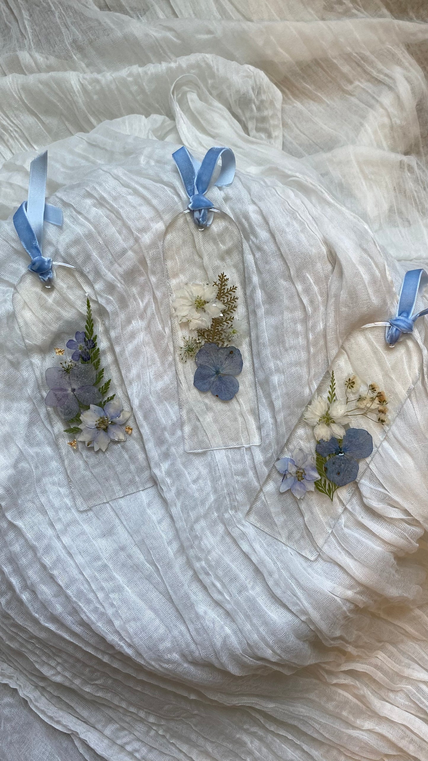 floral resin bookmarks